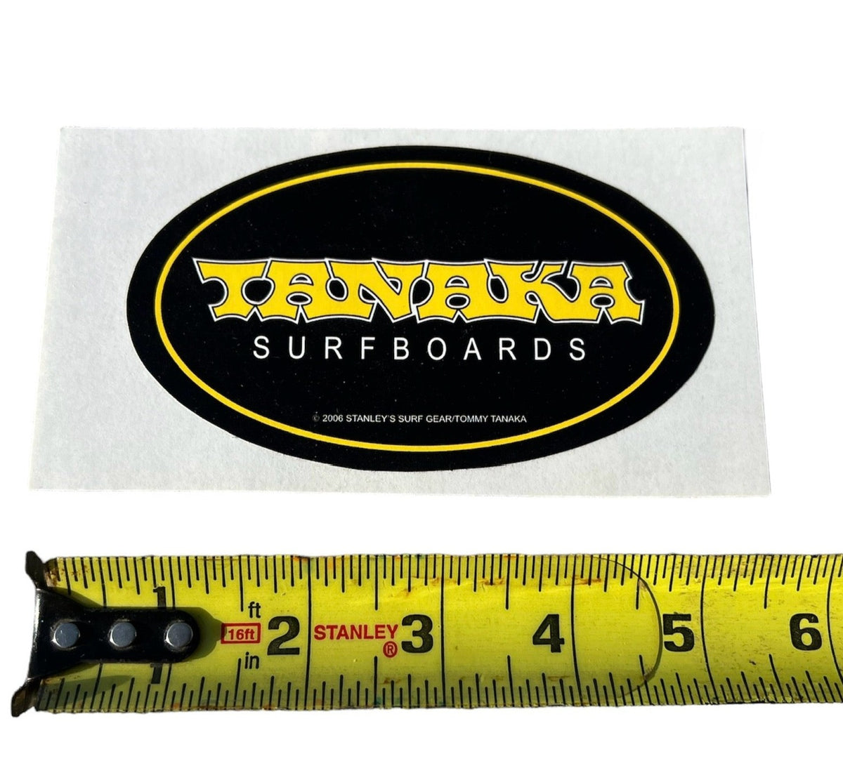 Vintage Tanaka Hawaii Surfboard Sticker Hawaiian Chubbysurf