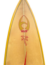 Load image into Gallery viewer, Used surfboard with a logo and text on a white background