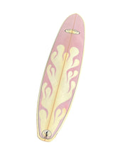 Load image into Gallery viewer, Na Papa surfboard with flame design on a white background