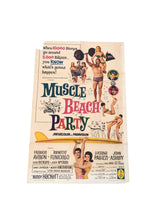 Load image into Gallery viewer, Original Muscle Beach Party Vintage Surfboard Movie Poster (27x41)