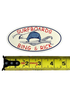 Vintage Bing Rick Surfboard Sticker Vinyl