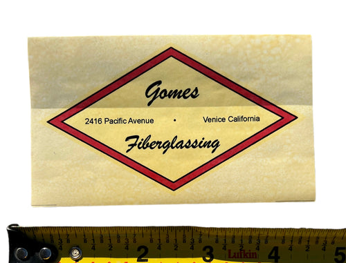 Gomes Glassing decal sticker