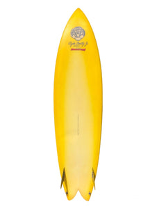 Clyde Beatty fish surfboard