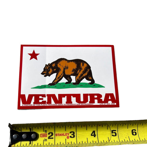 Ventura California Flag Vinyl Surf Sticker