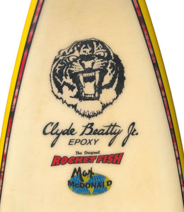 Clyde Beatty surfboard