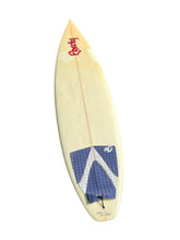 Load image into Gallery viewer, Vintage surfboard with a logo on a white background