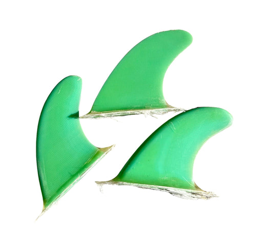 lime green surfboard fins