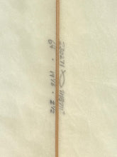 Load image into Gallery viewer, Text on a white background with a thin brown line