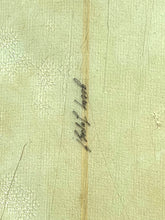 Load image into Gallery viewer, Close-up of Gerry Lopez signature on green surface with a thin brown line 