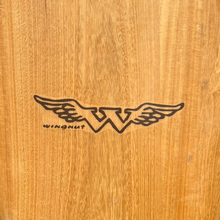 Load image into Gallery viewer, Wooden surfboard with a logo 