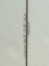 Load image into Gallery viewer, A close-up of a light gray textured surface with a vertical dark line running down the center and faint handwritten numbers printed along that line.