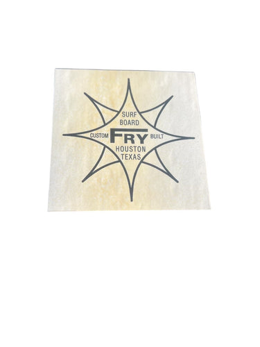 Vintage Surfboard by Fry Surfboard Longboard Sticker Decal