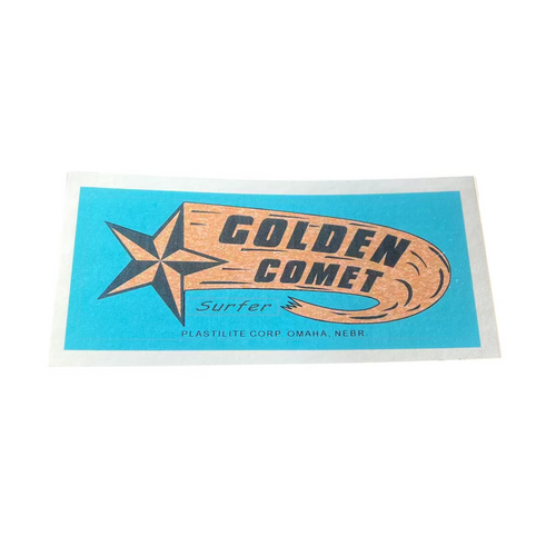 Golden Comet surf sticker