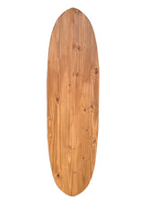 Load image into Gallery viewer, bottom of wood surfboard