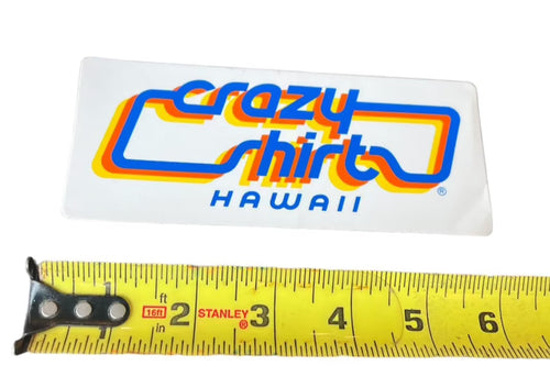 Vintage Crazy Shirt Hawaii Surfboard Surfing Sticker