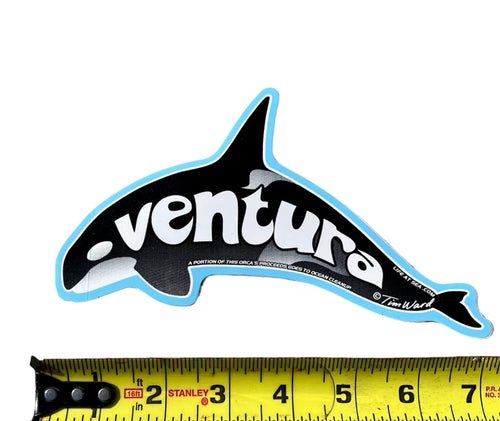 Ventura California Dolphin Vinyl Surf Sticker