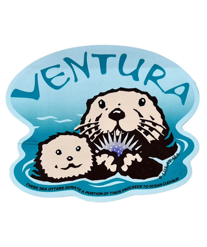 Ventura California Sea Otter Vinyl Surf Sticker