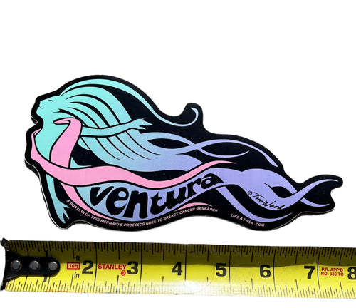 Ventura California Mermaid Vinyl Surf Sticker