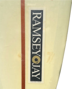 Vintage 10’0” Ramsey Jay Surfboard Longboard 1966'