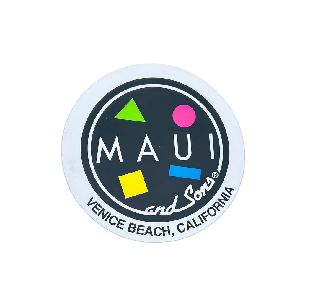 Vintage Maui and Sons Venice Vinyl Surfboard Sticker