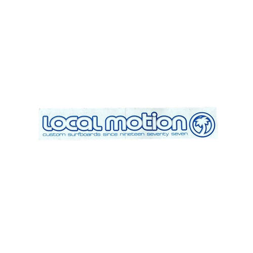 Vintage Local Motion Surfboard Sticker Blue