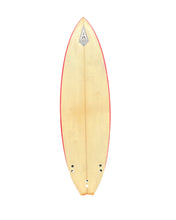 Load image into Gallery viewer, Surfboard with a red rim on a white background