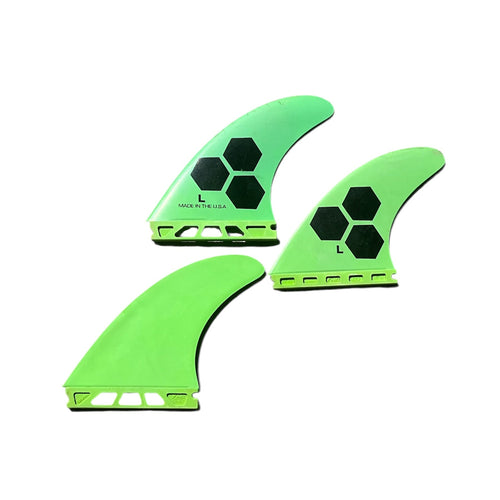 FUTURE Tri Fin AM2 Large Surfboard Set Of Fins Used FREE SHIP!