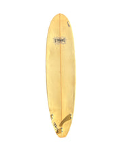 Load image into Gallery viewer, Used surfboard with a logo on a white background