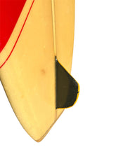 Load image into Gallery viewer, Close-up of a black and yellow fin red accent on a white background