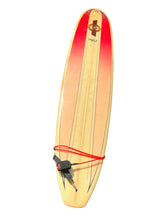 Load image into Gallery viewer, Walden surfboard with red accents on a white background
