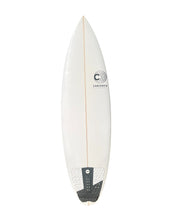 Load image into Gallery viewer, Cabianca surfboard with a logo on a white background
