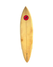 Load image into Gallery viewer, Hawk surfboard with a red circle and black logo on a white background
