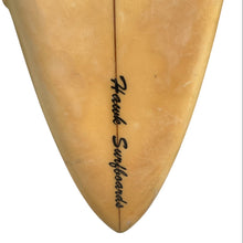 Load image into Gallery viewer, Close-up of a surfboard with 'Hawk Surfboards' branding on a white background