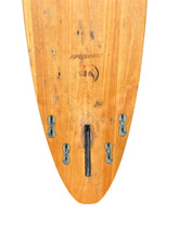 Load image into Gallery viewer, Wooden surfboard with Firewire logo on a white background