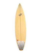 Load image into Gallery viewer, Patagonia surfboard with star design on a white background