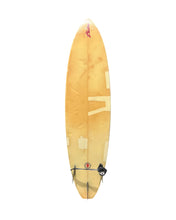 Load image into Gallery viewer, Used  surfboard with a logo on a white background