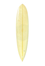 Load image into Gallery viewer, A vintage Lisardi surfboard shown vertically against a plain white background.