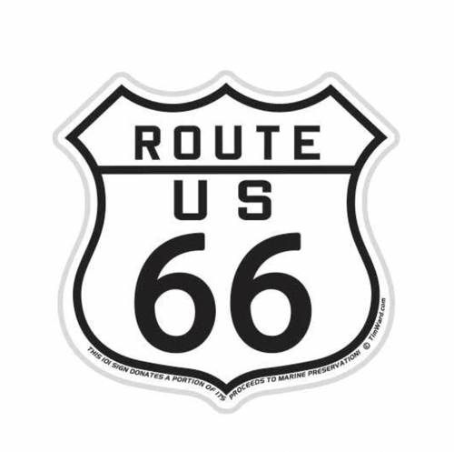 California Highway Route 66 Vinyl Surf Sticker