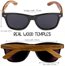 Load image into Gallery viewer, Walnut Woodfarer Sunglasses with Polarized Lenses