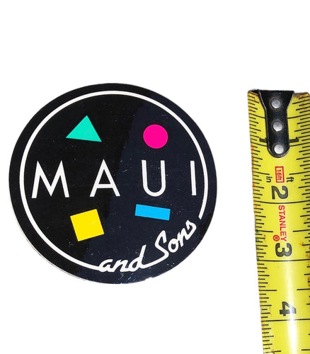 Vintage Maui and Sons Surfboard Sticker