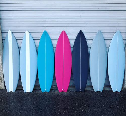 colorful surfboards shortboards