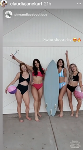girls with surfboard shortboard