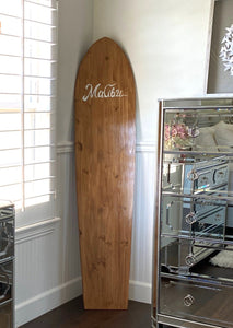 custom wood surfboard 6'0"