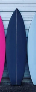dark blue surfboard