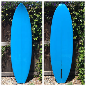 Aqua Blue Surfboard