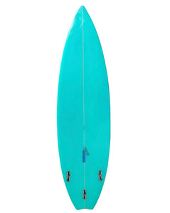 Bottom of surfboard