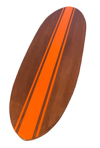 custom wood surfboard table