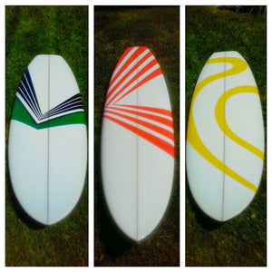 Various Surfboard Designs 