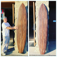 Load image into Gallery viewer, faux redwood surfboard
